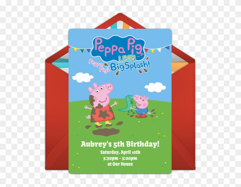 650 X 650 3 - Peppa Pig Birthday Invite Clipart