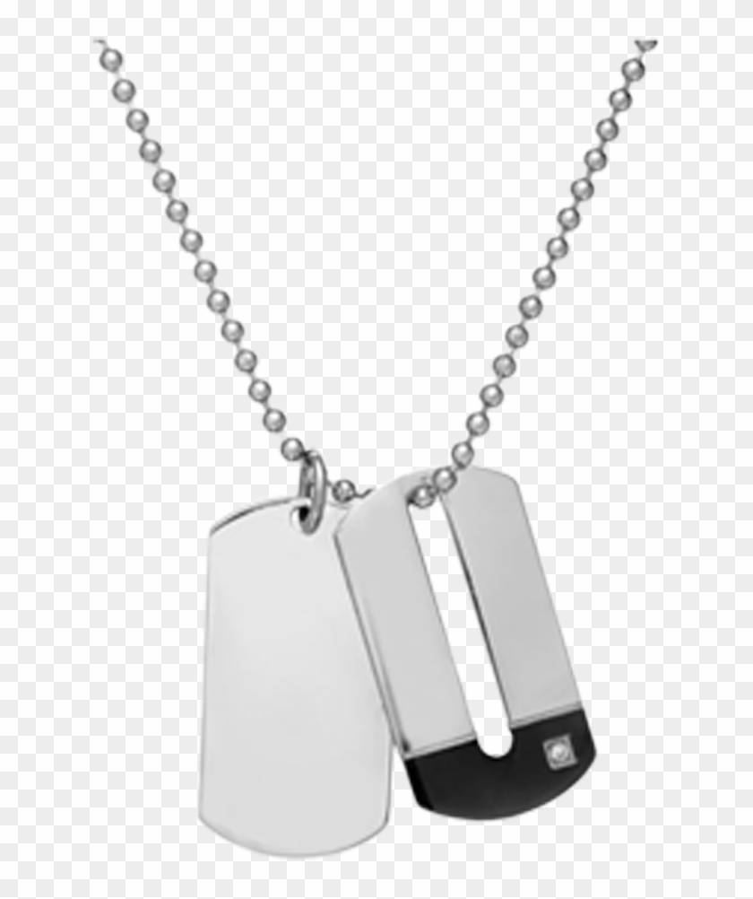 Dog Tags Clipart Black And White - Dog Tag Necklace Png Transparent Png