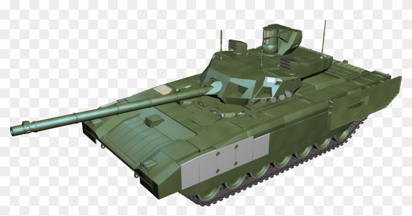 T 14 Armata Tank Perspective View Png Clipart - Churchill Tank Transparent Png #1815895