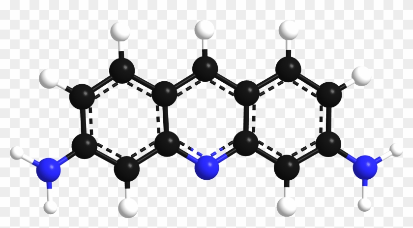 Proflavine 3d Model - 3d Structure Chemistry Model Png Clipart #1816241