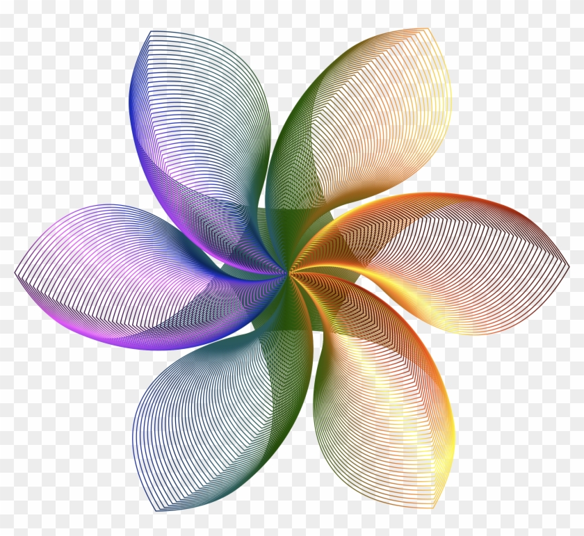 This Free Icons Png Design Of Prismatic Hexagonal Flower Clipart