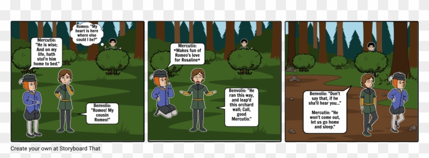 Romeo Hiding In The Bushes - Cartoon Clipart #1816407