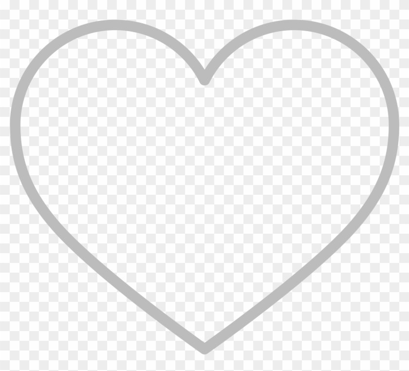 Line Style Icons Heart - Heart Outline Emoji Clipart