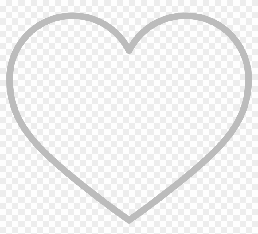 Line Style Icons Heart - Heart Outline Emoji Clipart #1816827