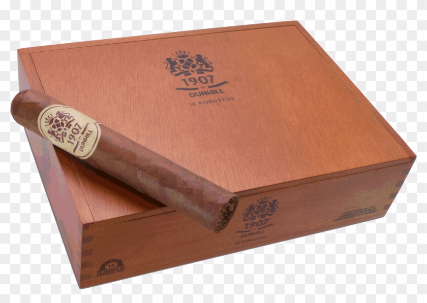 1907 By Dunhill Closed Box With Cigar , Png Download Clipart #1816984