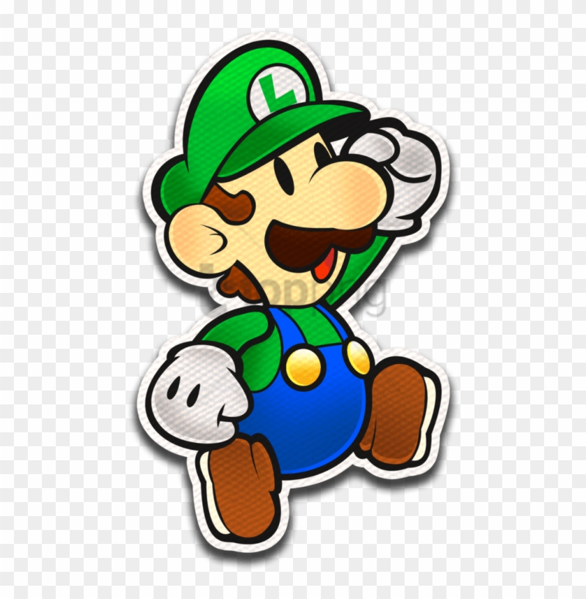 Free Png Paper Luigi Color Splash Png Image With Transparent - Paper Mario Color Splash Luigi Clipart #1816986