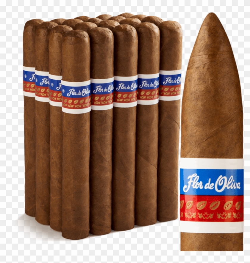 Flor De Oliva Torpedo Natural Cigar Box - Leather Clipart #1817139