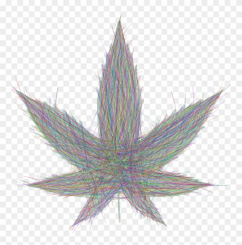 Medium Image - Weed Leaf Silhouette Clipart