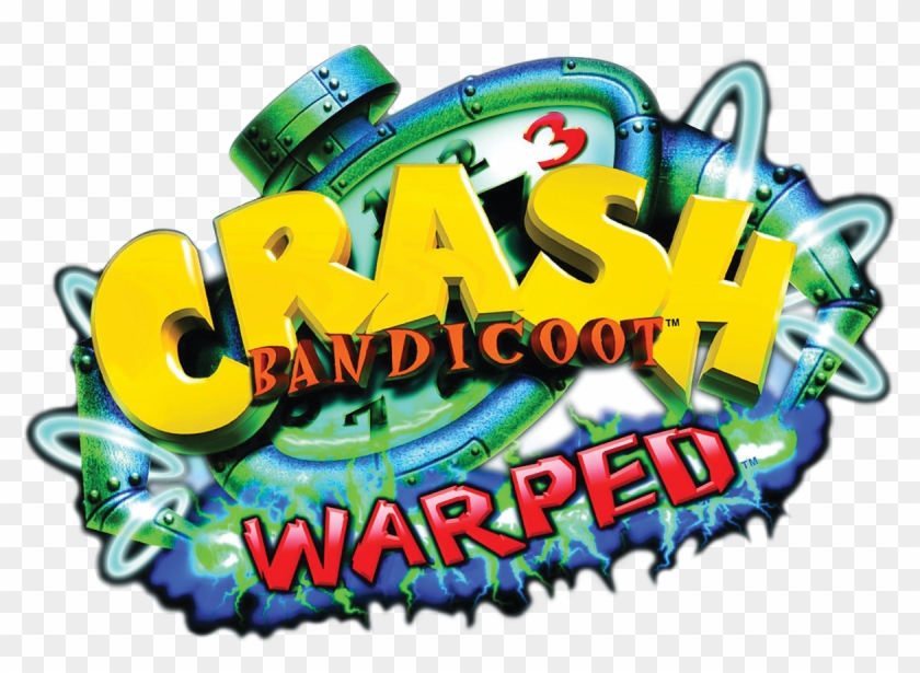 Crash Bandicoot - Crash Bandicoot 3 Warped Logo Png Clipart
