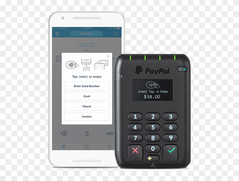 Paypal Chip Card Reader Guide - Paypal Chip Card Reader Clipart #1817356
