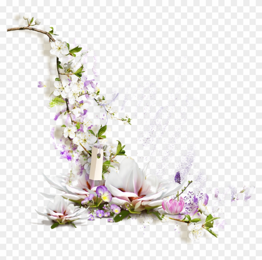 Page 242 Flower Border Png, Borders For Paper, Flower Clipart