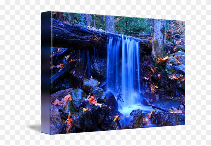 650 X 504 3 - Night Time Waterfall Clipart #1817742