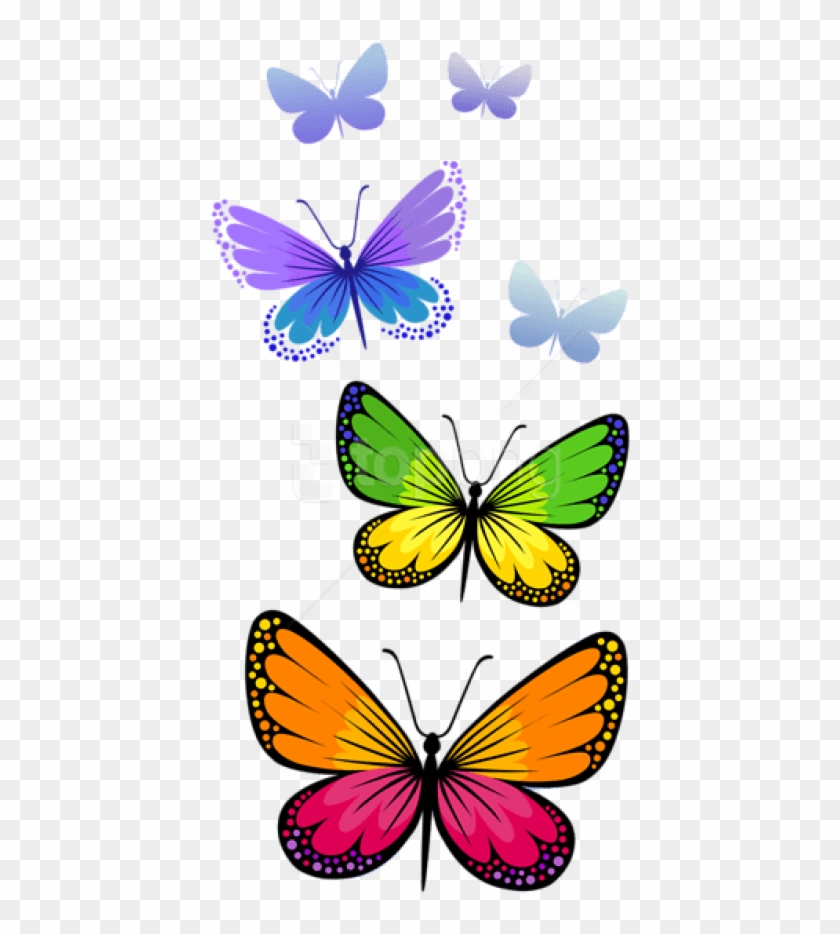 Free Png Download Butterflies Composition Clipart Png - Png Format Butterfly Clipart Png Transparent Png #1818105