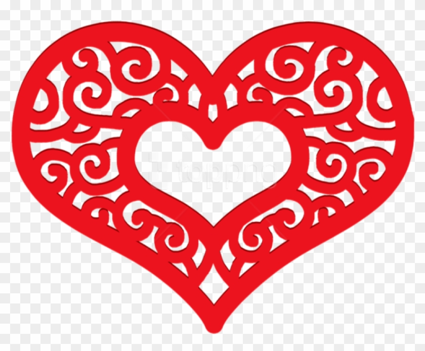 Free Png Decorative Red Heart Png - Clipart Heart Png Transparent Png #1819394