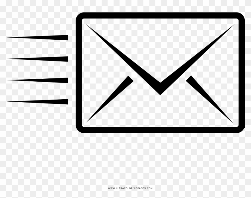 Envelope Coloring Page - Envelope Desenho Clipart #1819576