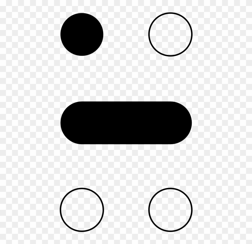 Braille Pattern Dots 1 Bars - Circle Clipart