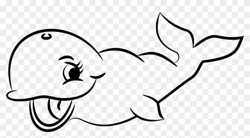 This Free Icons Png Design Of Cute Whale Black And Clipart
