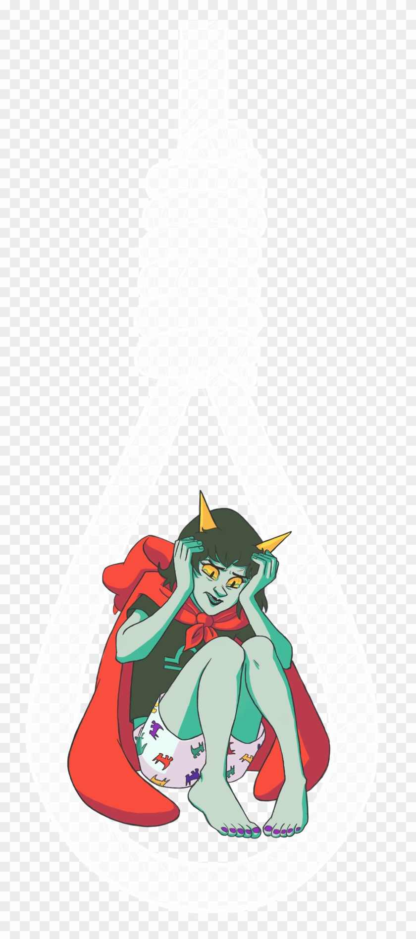 Barefoot Crying Drag Me Dragon Cape Manicpeixesdreamgirl - Terezi Barefoot Clipart