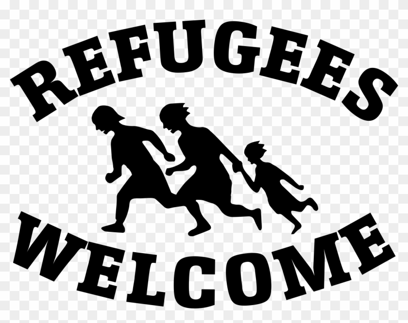 Big Image - Refugees Welcome Gif Clipart #1820311