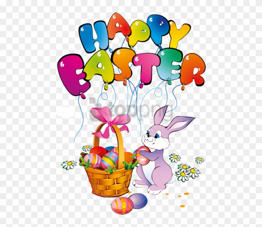 Free Png Easter Bunny Happy Easter Png Image With Transparent - Happy Easter Clipart