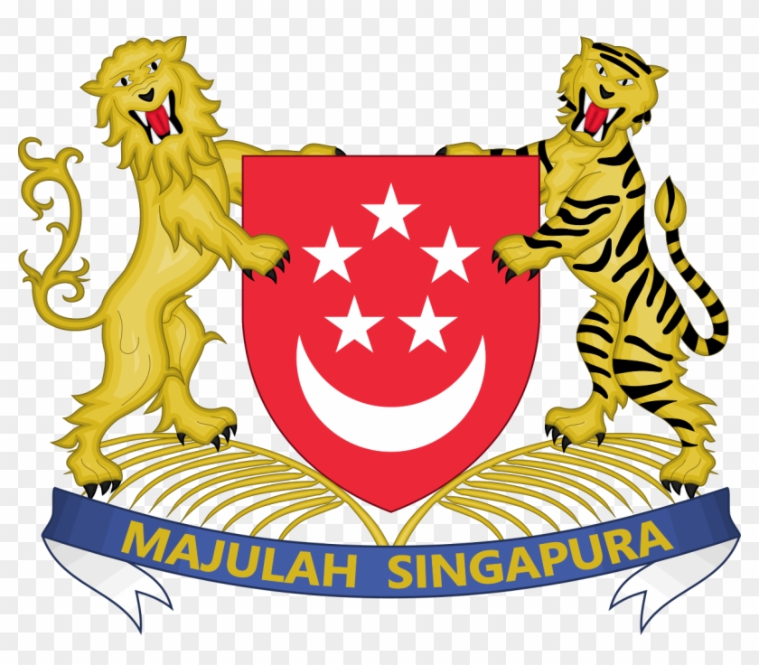 Coat Of Arms Of Singapore - Singapore Coat Of Arms Clipart #1821414
