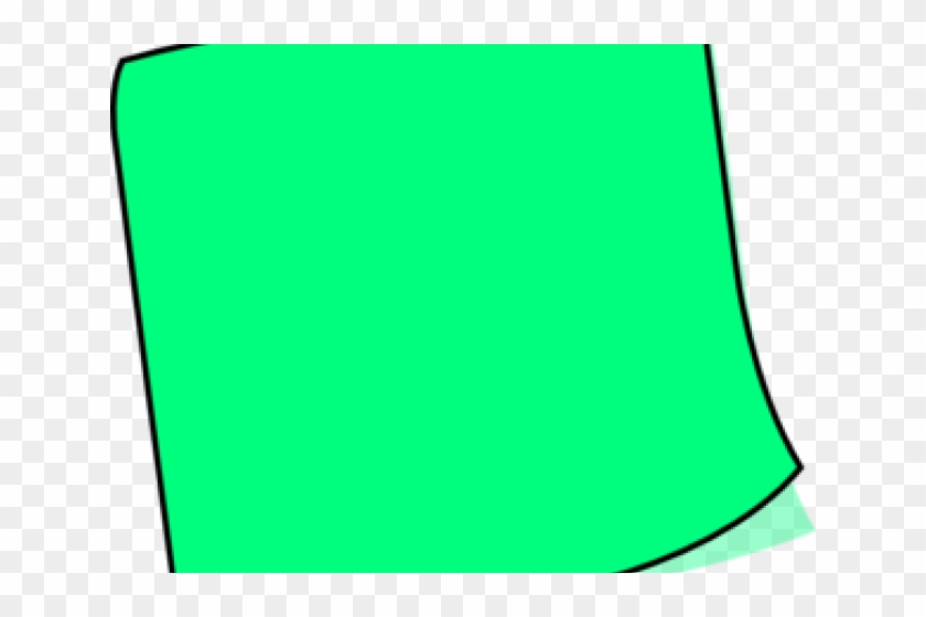 Green Clipart Sticky Note - Png Download #1821419