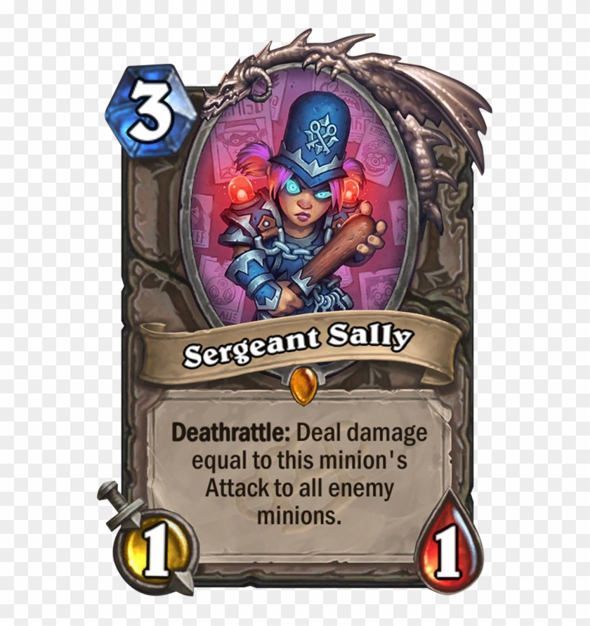 Sergeant Sally Card - Hearthstone Zola The Gorgon Deck Clipart