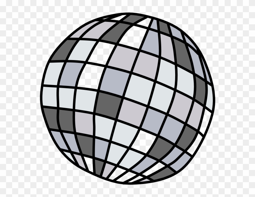 Disco Ball, Silver - Blue Clipart #1821629