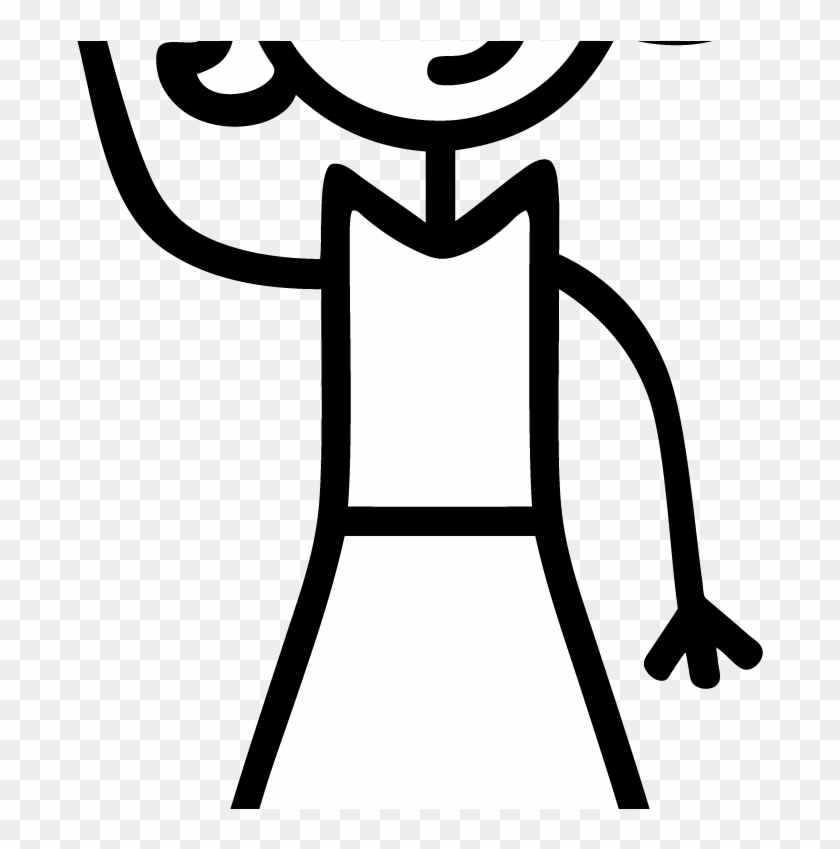 Stick Figure Clip Art - Stick Figure Girl Clip Art - Png Download
