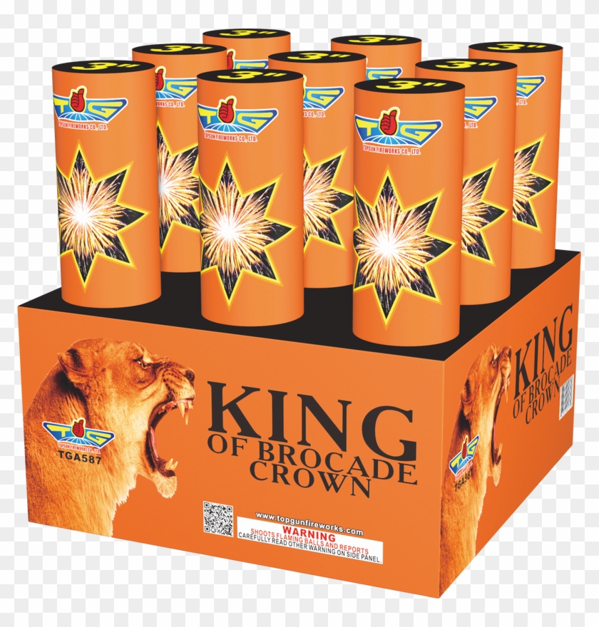 9 Shot King Of Brocade Crown - Box Clipart #1822563