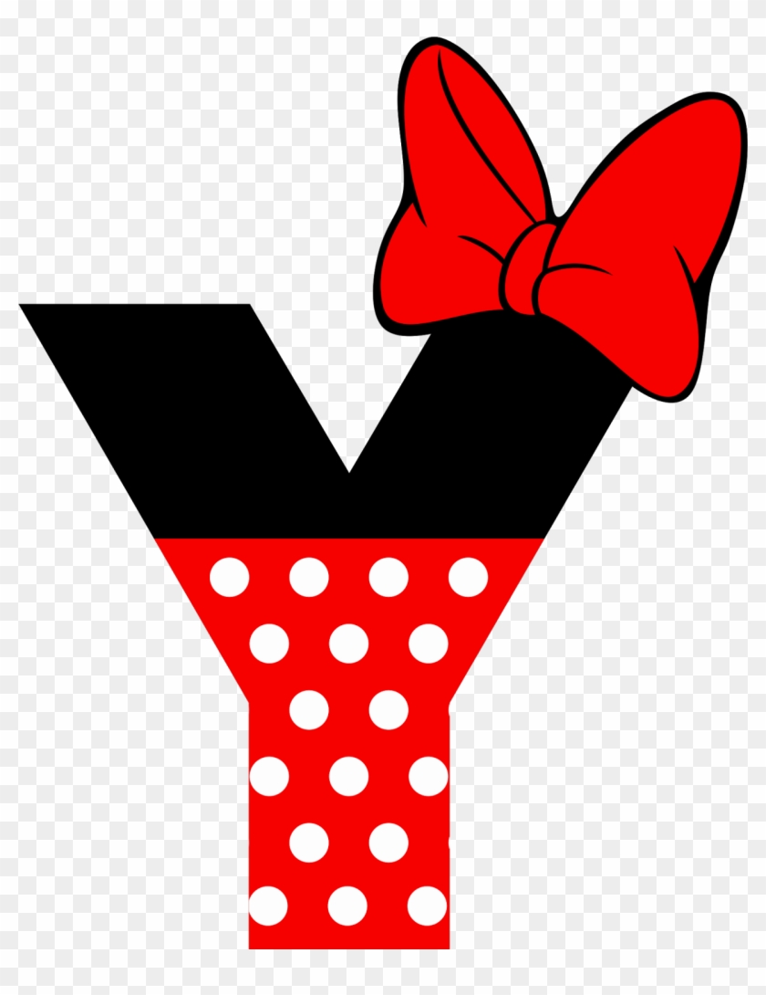 Letras De Minnie Mouse - Letra Y De Minnie Mouse Clipart