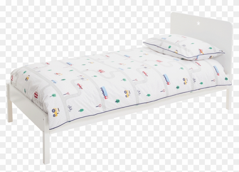 Graphic Bed Sheets Clipart - Bed Frame - Png Download