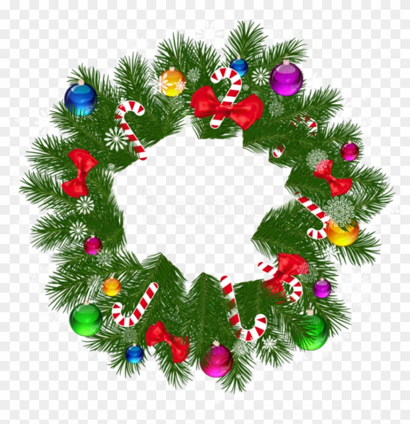 Christmas Wreath Png - Christmas Wreath Clipart Png Transparent Png #1823845