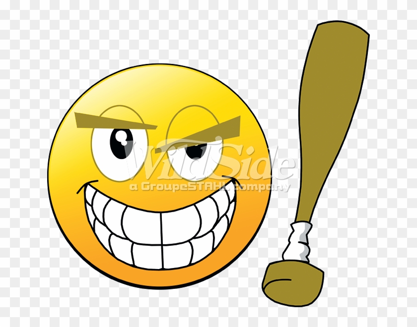Emoji Baseball Bat - Baseball Emoji Clipart #1824320