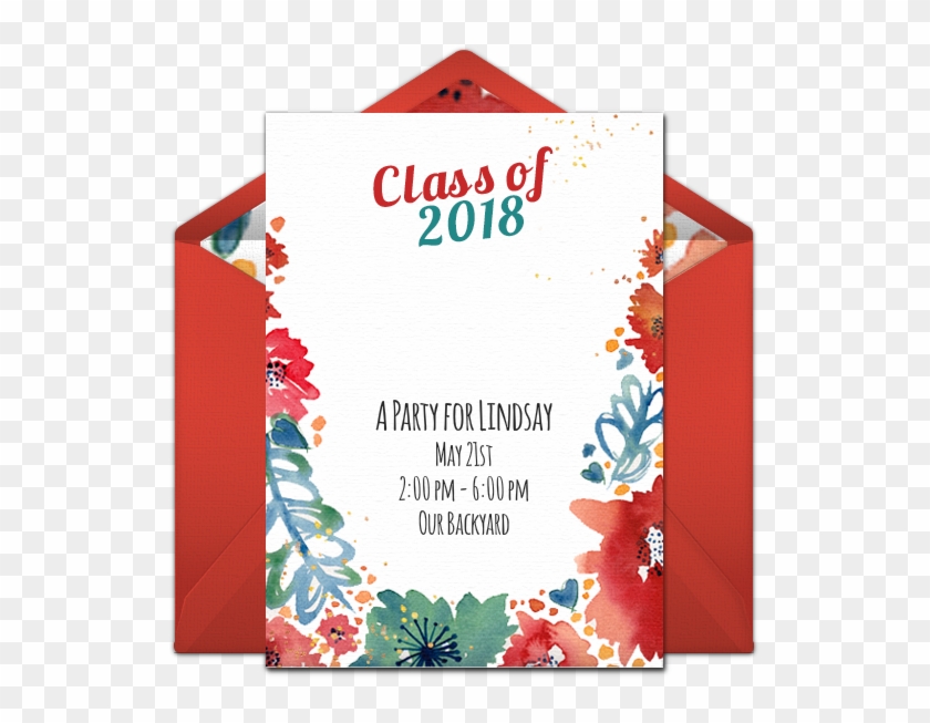 Hosting A Graduation Party Start With This Free Digital - Christmas Card Clipart #1824372