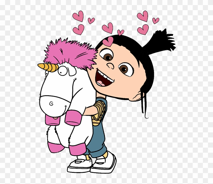 Despicable Me Clipart - Dessin Agnes Et Sa Licorne - Png Download #1824586