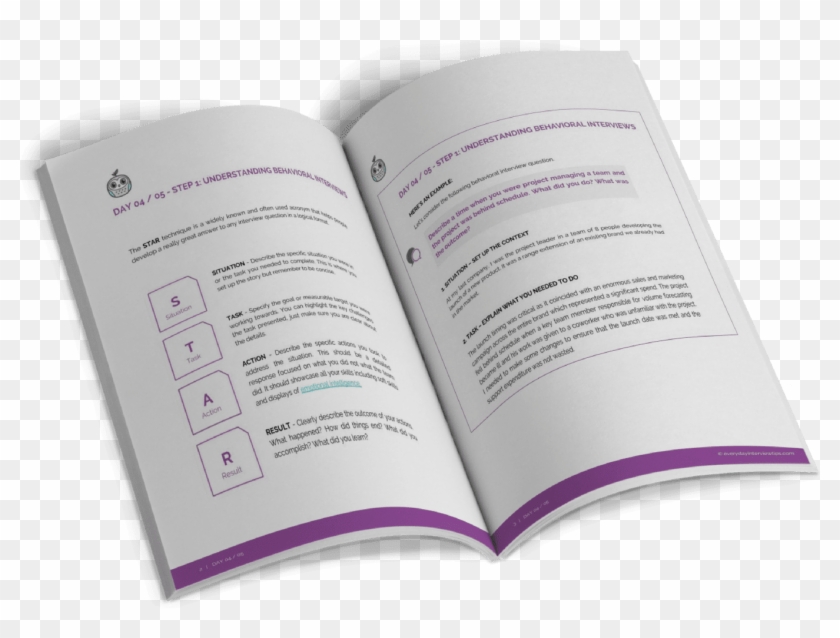 Everyday Interview Tips Ebook Feature - Brochure Clipart #1824848
