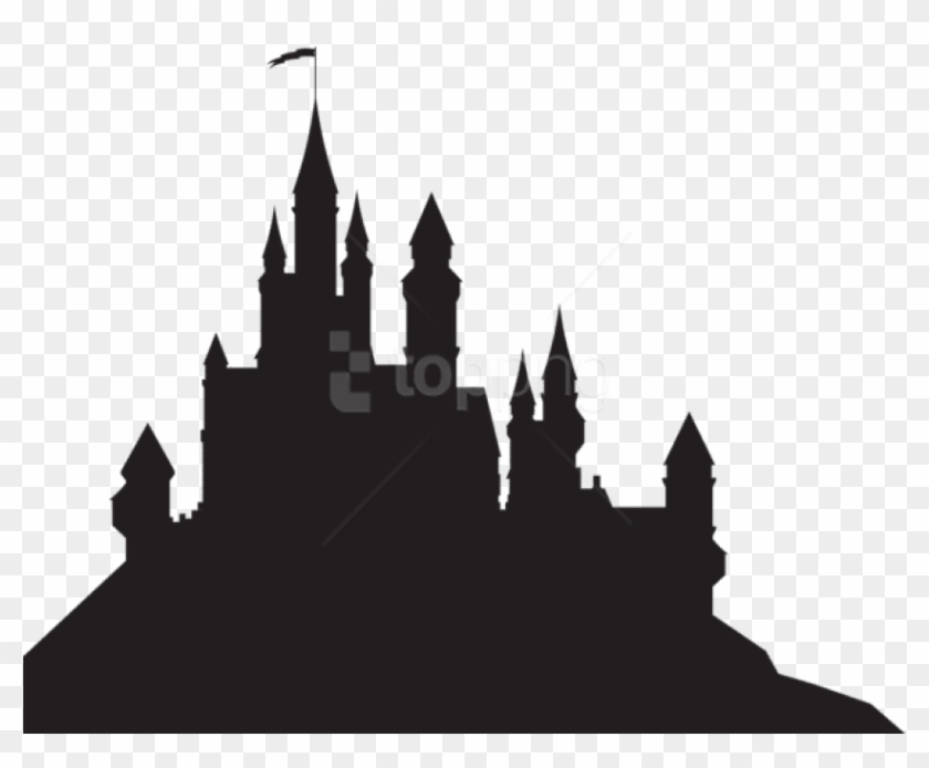 Free Png Castle Silhouette Png Png - Hogwarts Castle Silhouette Clipart #1824993