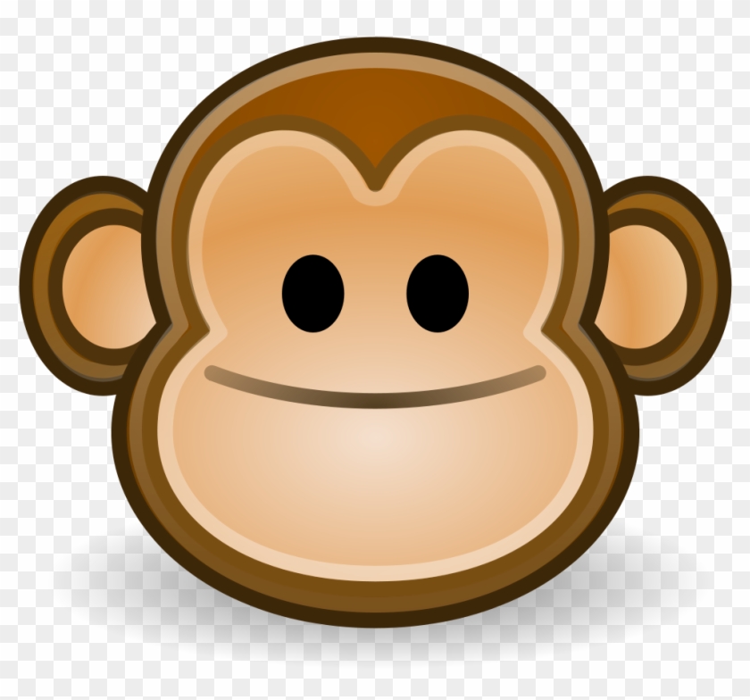 File - Face-monkey - Svg - Monkey Face Icon Clipart