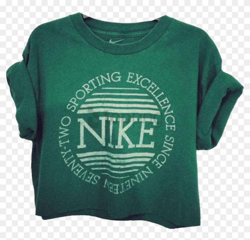 Free Png Download Vintage Green Nike Shirt Png Images - Green Aesthetic Clothes Png Clipart #1825812