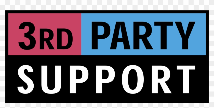 3rd Party Support Logo Png Transparent - 3rd Party Clipart #1826082