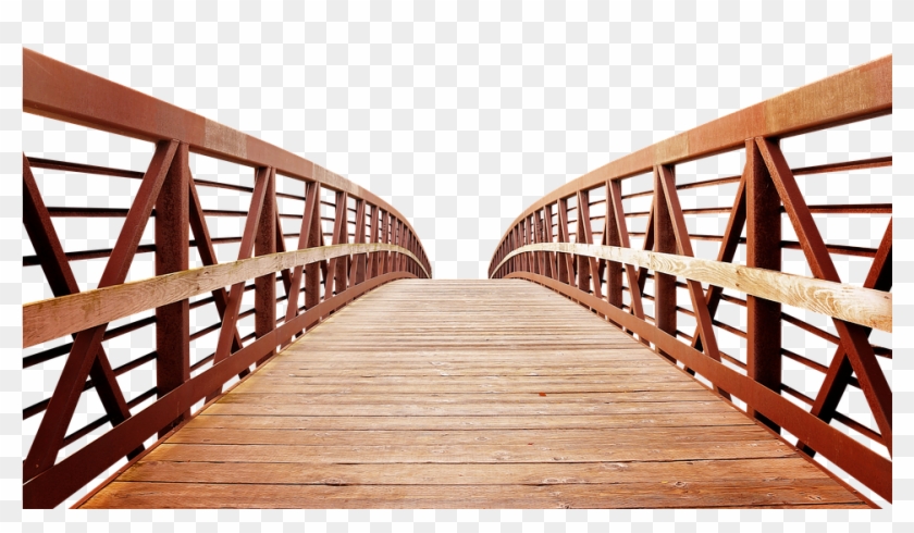 Bridge, Isolated, Wooden Bridge, Transparent, Railing - Ponte De Madeira Png Clipart #1826271