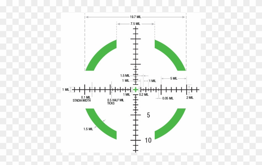 Picture Of Trijicon Accupower 1 34mm Riflescope Mil - Trijicon Accupower 1-8x28 34mm Moa Rs27-c Clipart