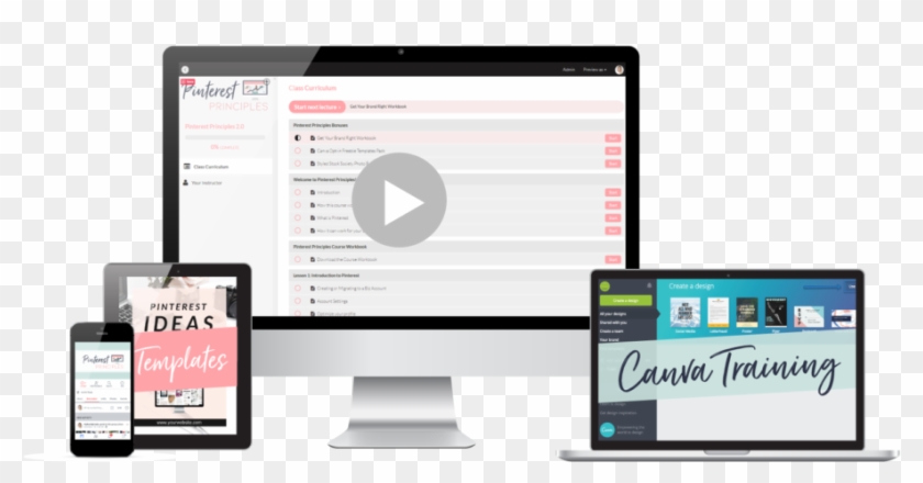 Pinterest Principles Course - Responsive Web Design Clipart