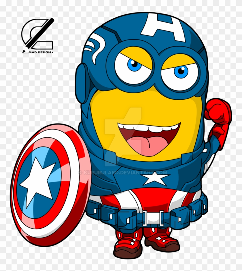 Captain America Minion 97910 - Minions Captain America Clipart #1826758
