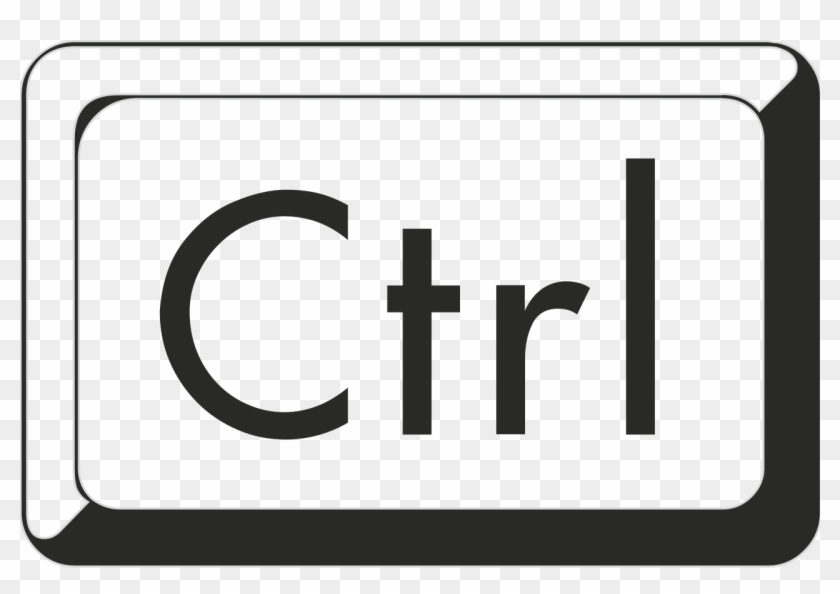 Wikimooc Key Ctrl - Ctrl Button Clipart #1826849
