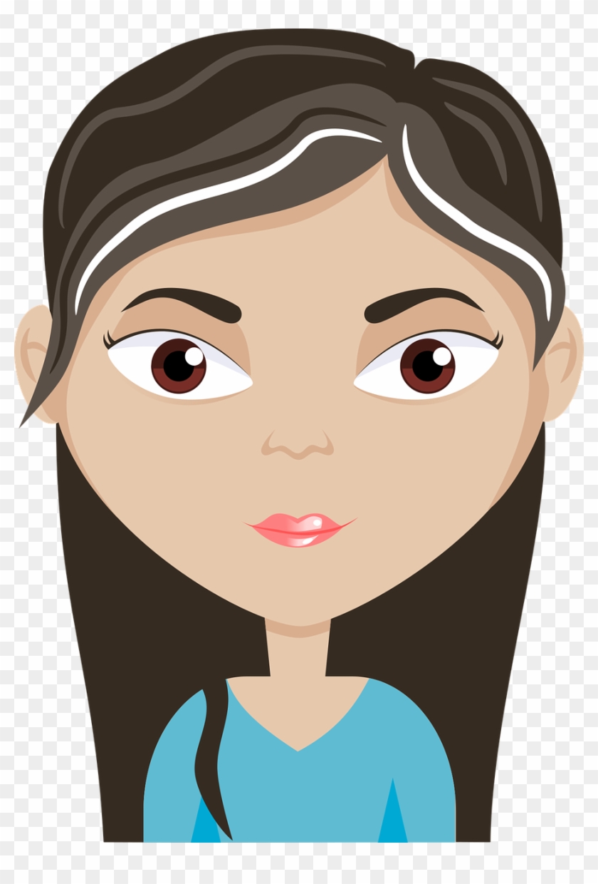 Cartoon Mouth Png - Female Avatar Clipart