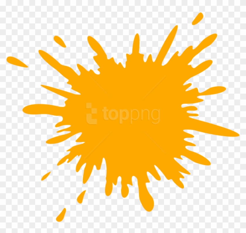 Free Png Orange Juice Splash Png Png Image With Transparent - Paint Splatter Png Blue Clipart #1827623