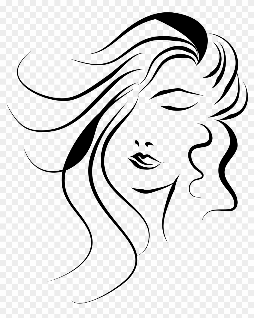 Big Image - Girl Face Vector Png Clipart
