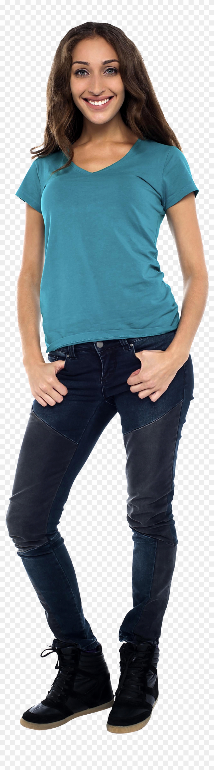 Cute Girl Free Png Image - Jeans Model Girl Png Clipart